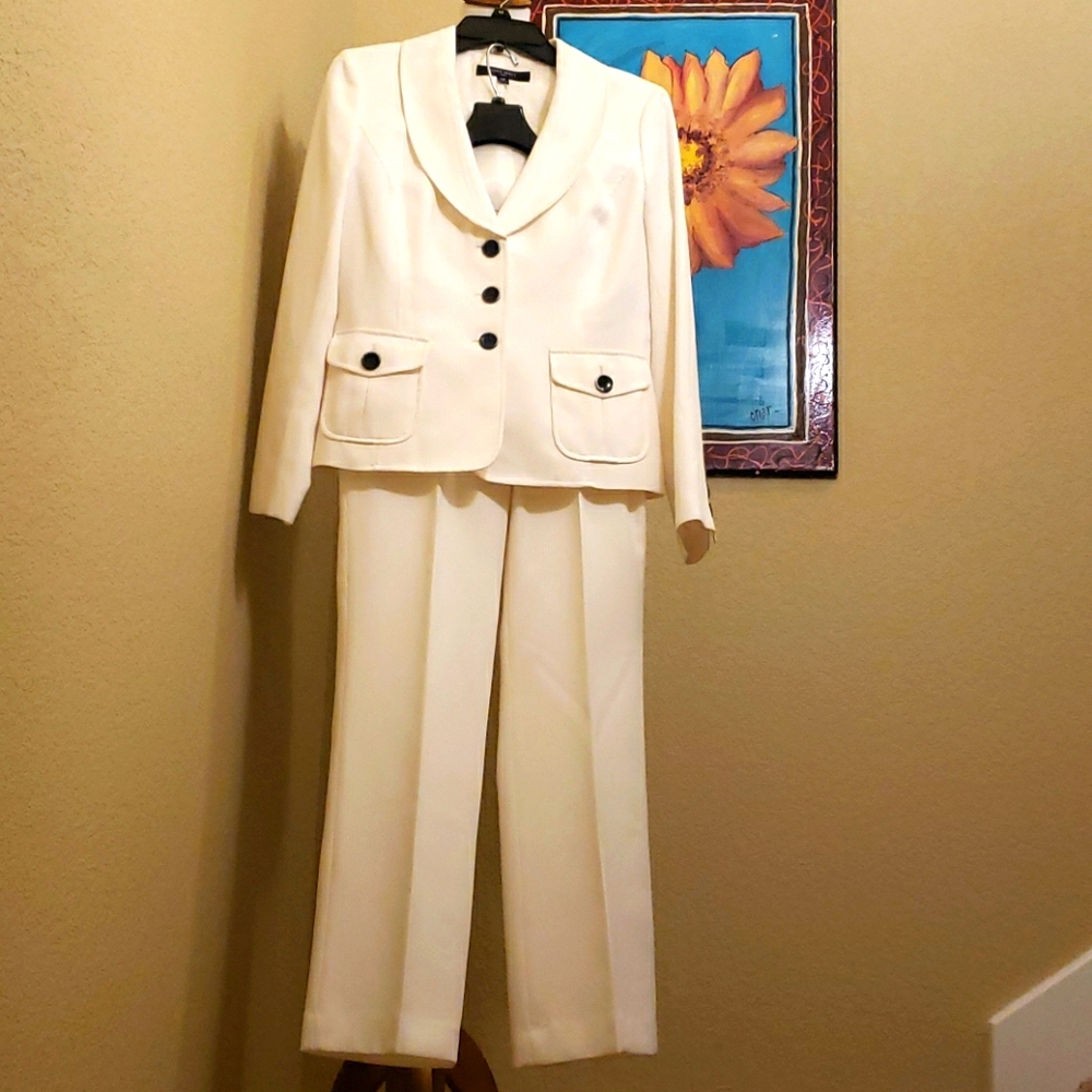 Nine West Professional Three-Button Blazer  Suit